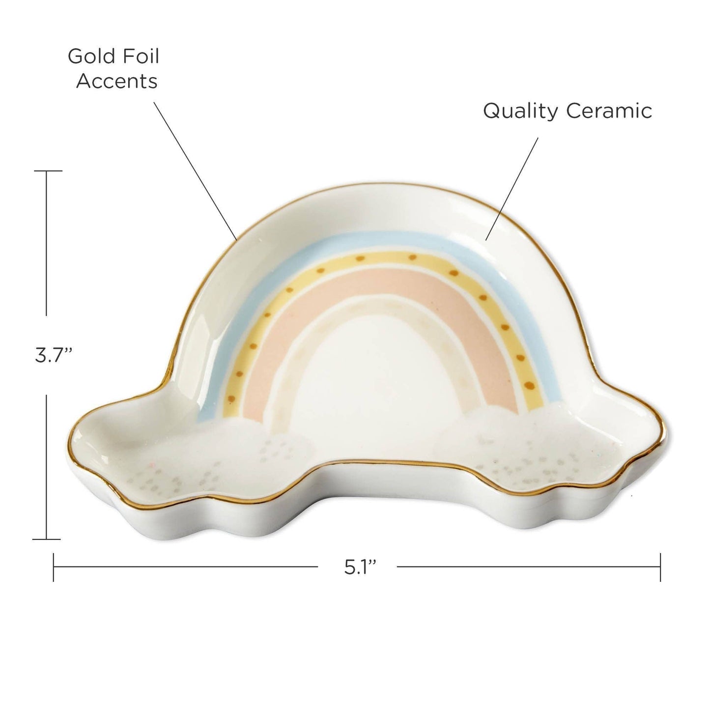 Boho Rainbow Trinket Dish by Kate Aspen
