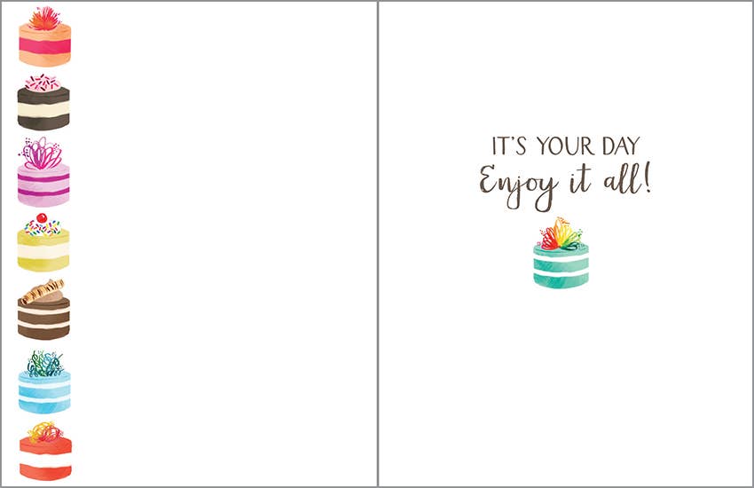"Happy Birthday" Birthday Greeting Card by Gina B Designs