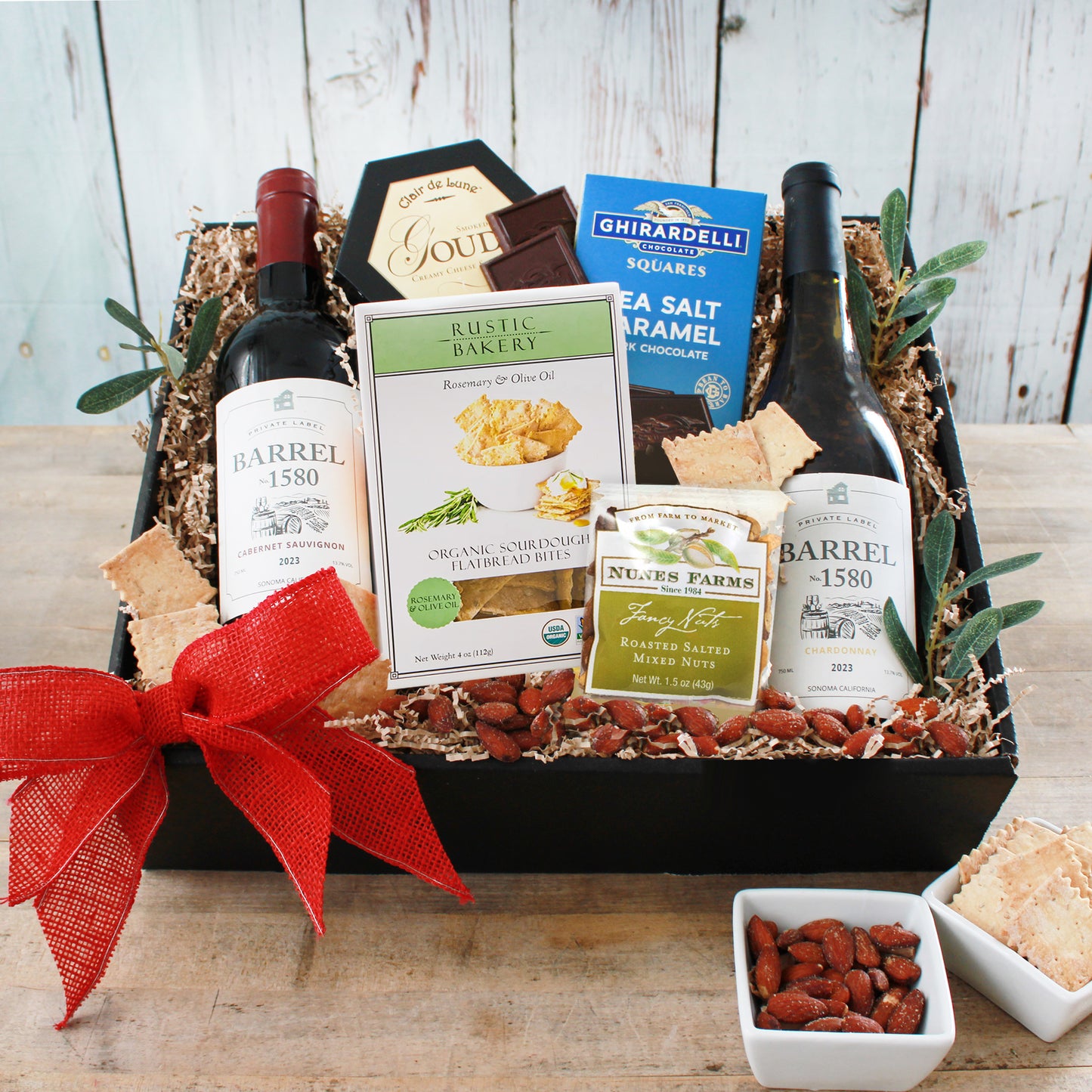 Classic Wine & Cheese Duo Gift Box