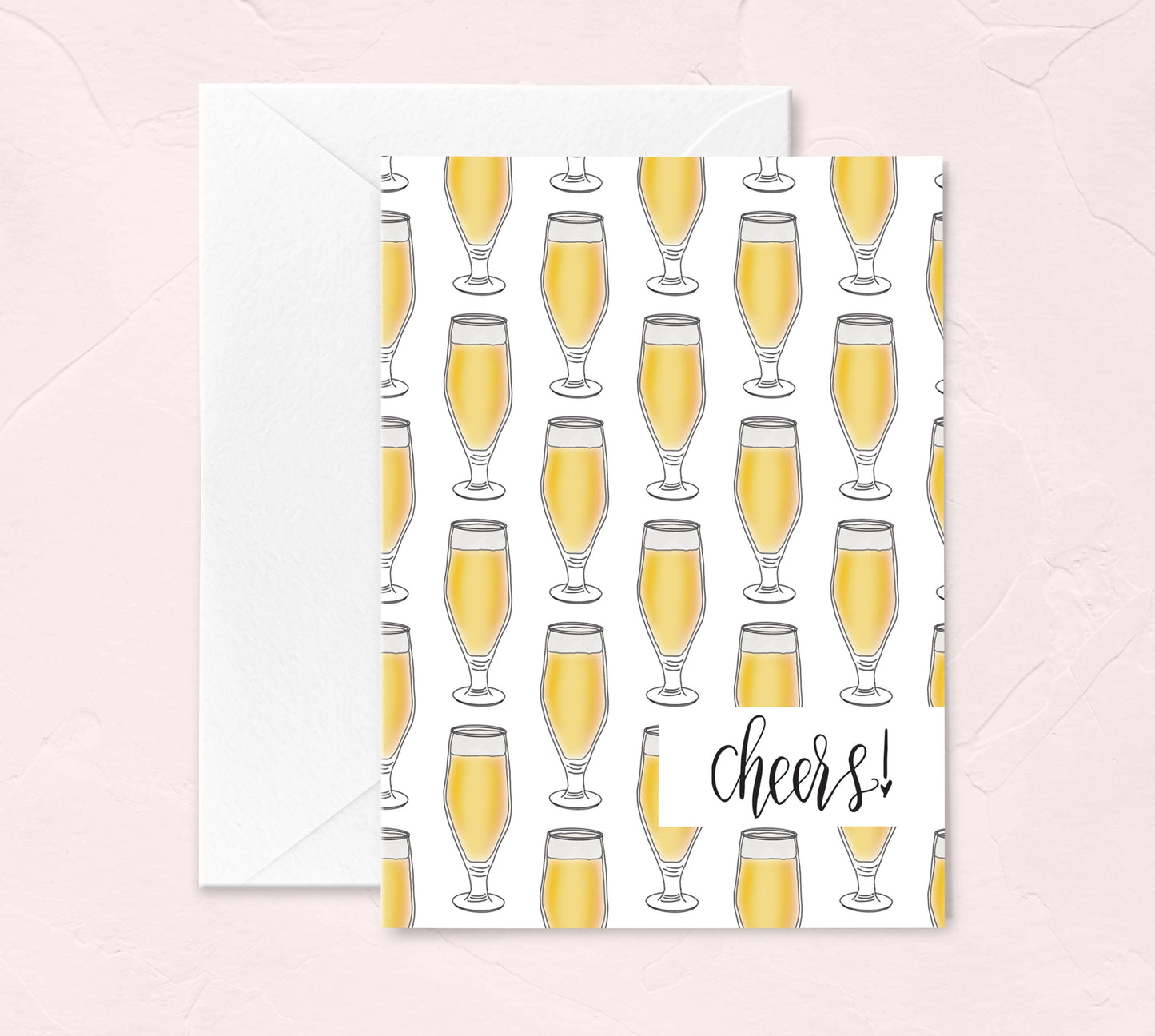 Beer Pint Birthday Cheers | Greeting Card by FioriBelle
