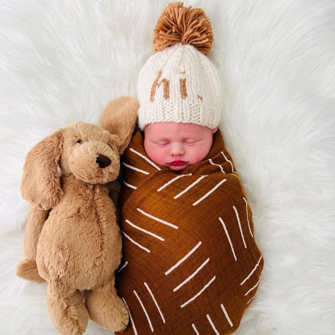 Hi Beanie Hat for Baby & Kids (Brown)
