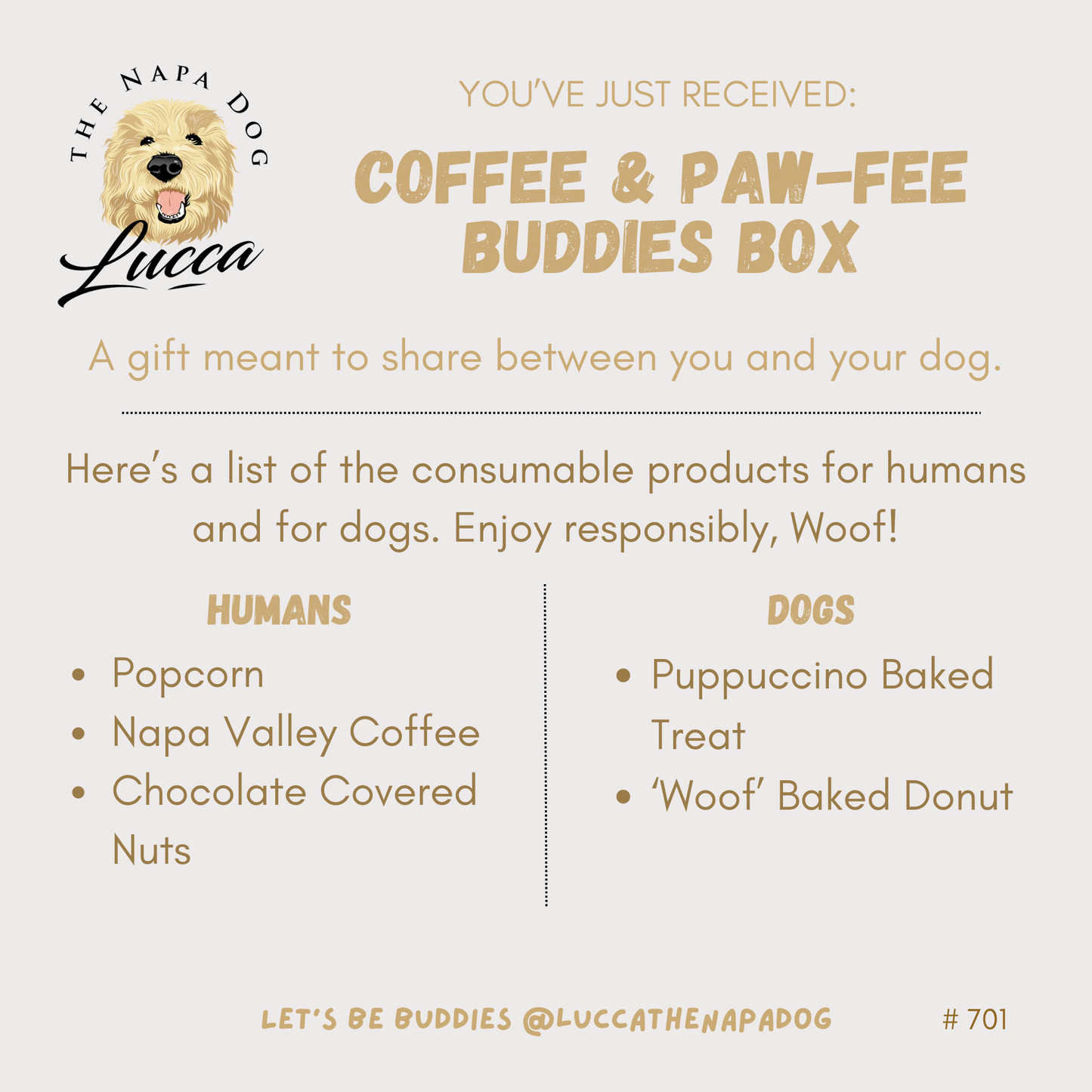 Paw-spresso Coffee Buddies Gift Box for Dog Owners