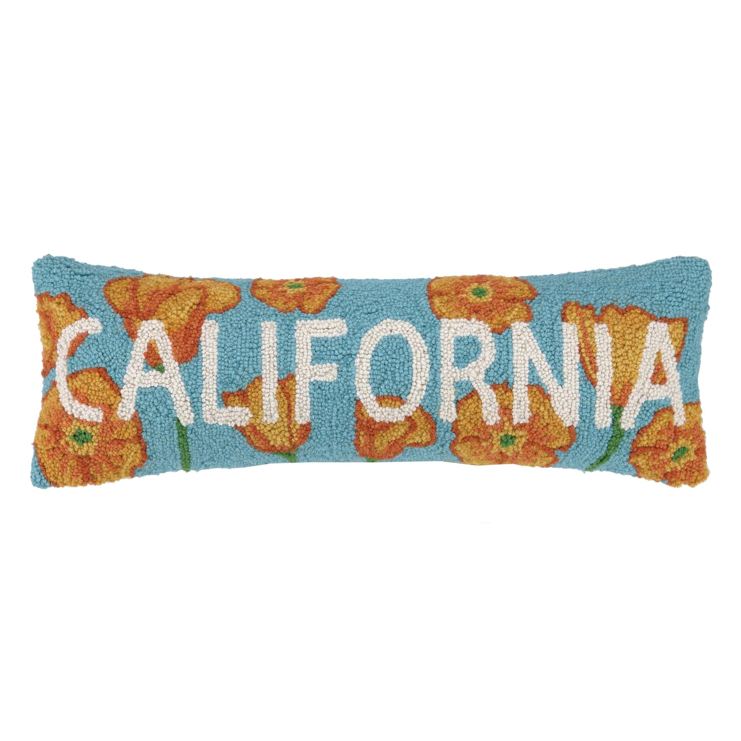 California Poppy Hook Pillow by Peking Handicraft