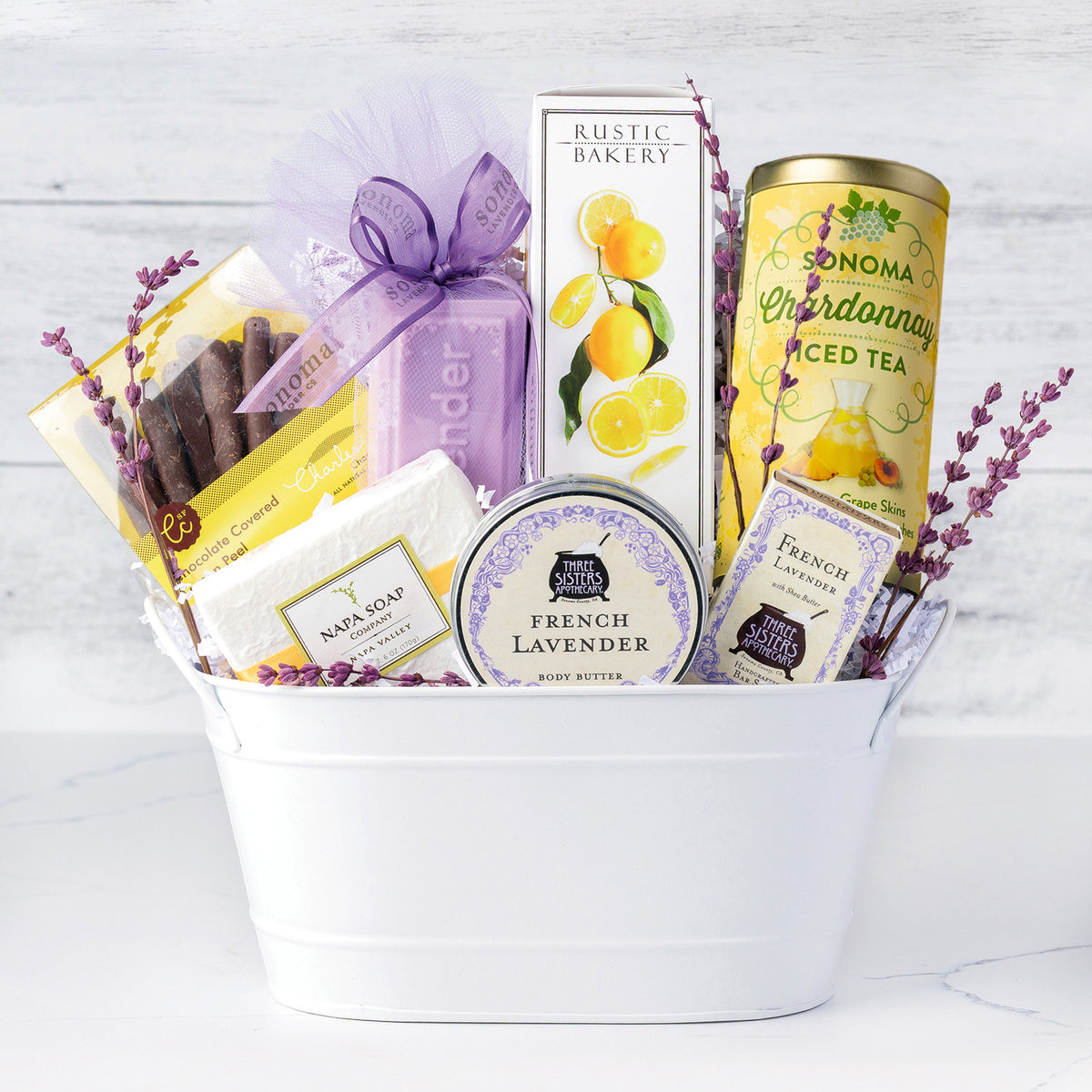 Lavender Fields & Lemon Sweets Gift Basket