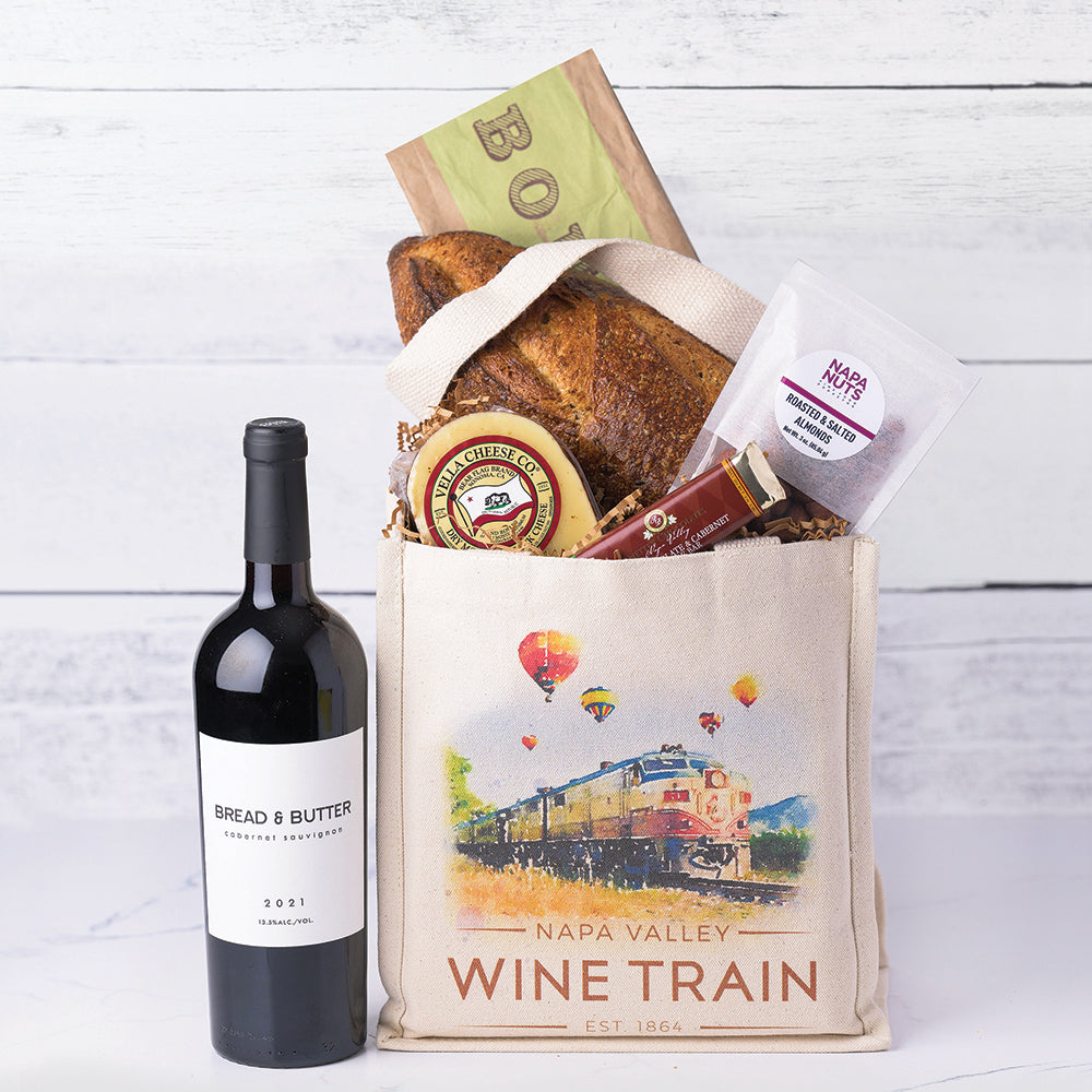 Napa Valley Wine Train Tote w/ Bread & Butter Wine