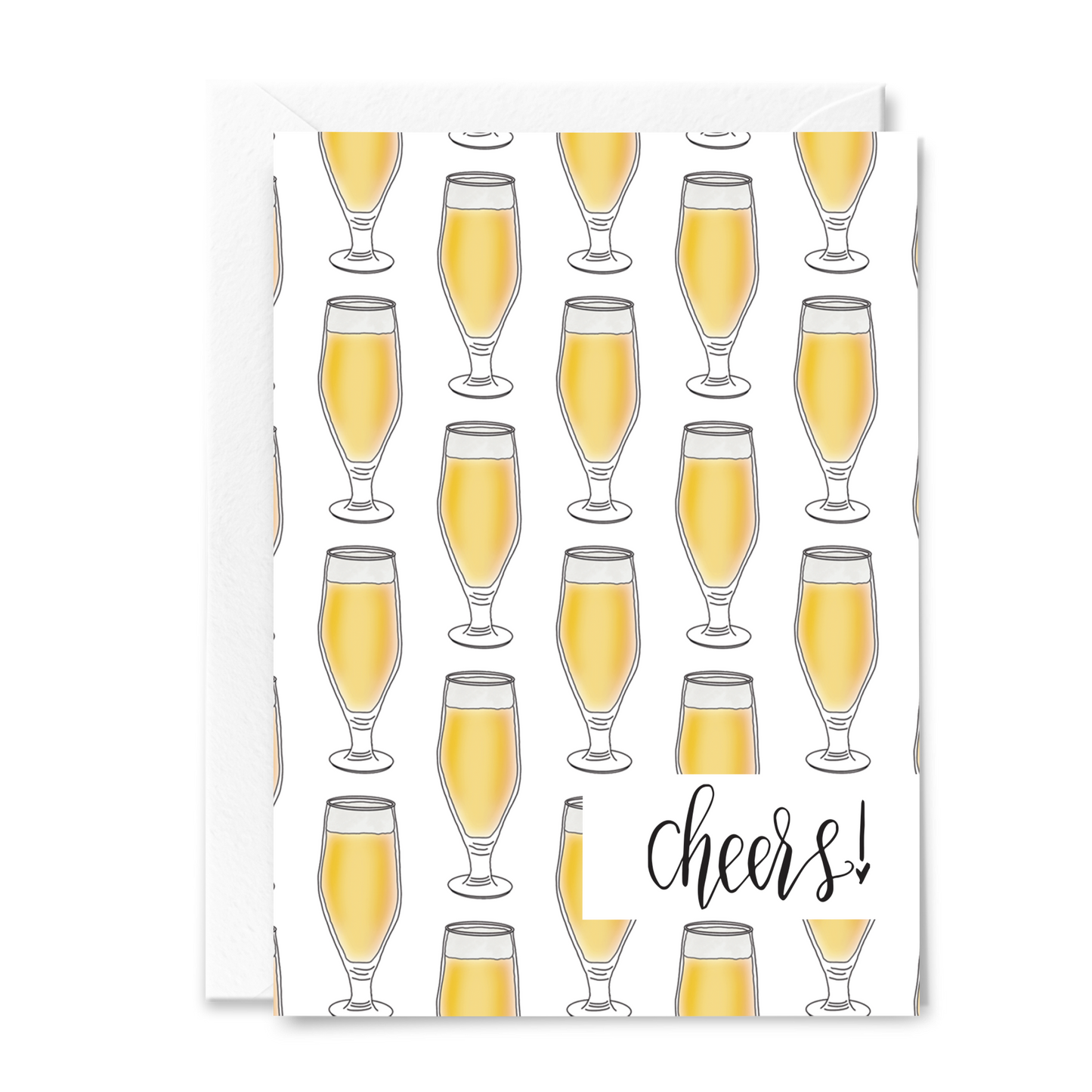 Beer Pint Birthday Cheers | Greeting Card by FioriBelle