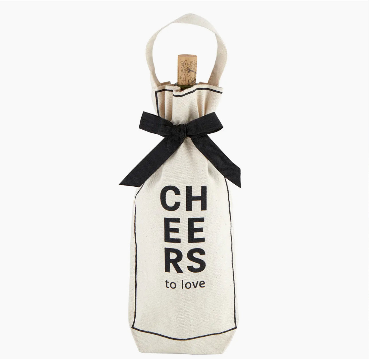 Cheers To Love Wine Bag by Santa Barbara Design Studio