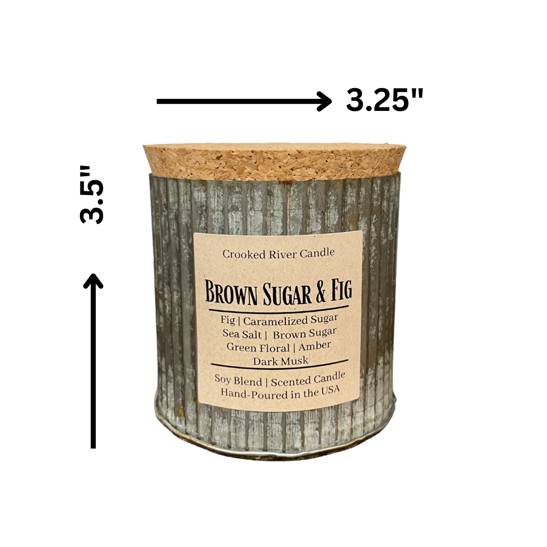 Brown Sugar & Fig | Wood Wick Soy Candle by Crooked River Candle
