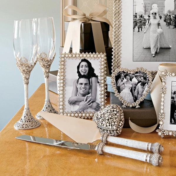 4" x 6"Crystal & Pearl Frame by Olivia Riegel