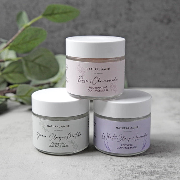 Natural Amor Rose & Chamomile Clay Face Mask