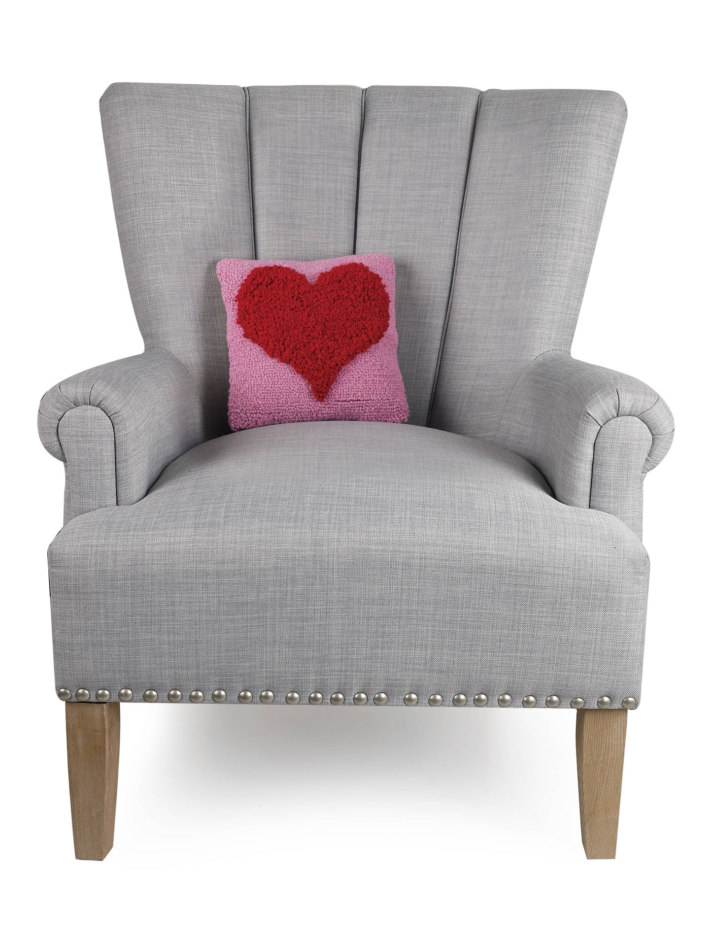 10" x 10" Wool Heart Pillow