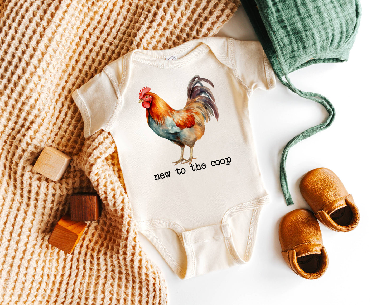 New to the Coop Natural Color Baby Bodysuit