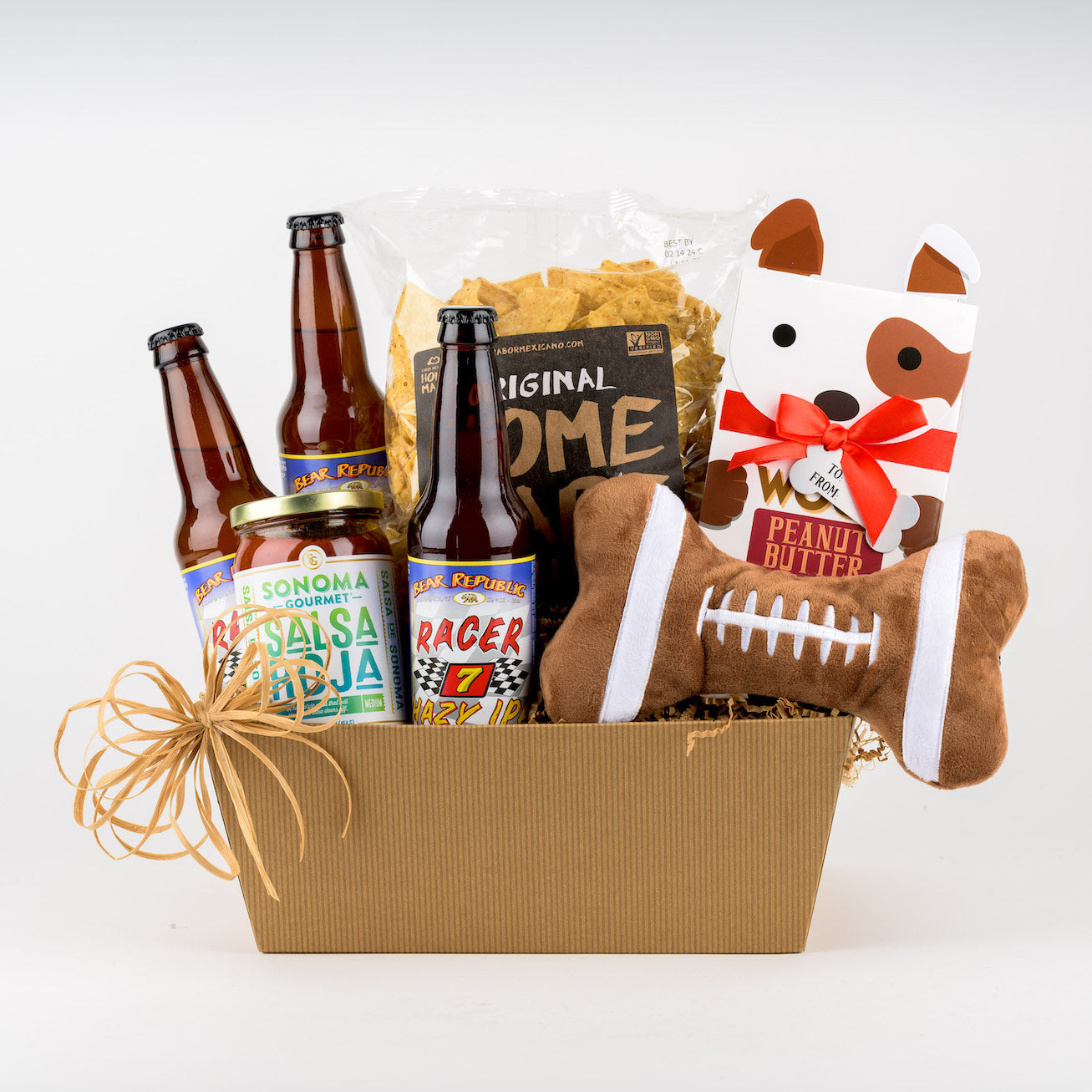 Fashion dog and owner gift baskets