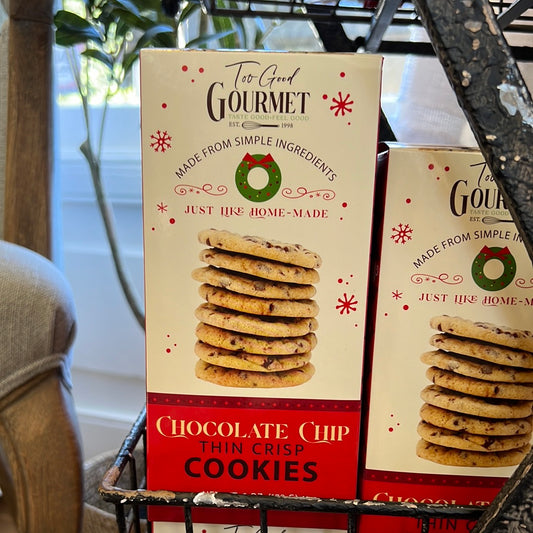 Chocolate chip thin crisp cookies