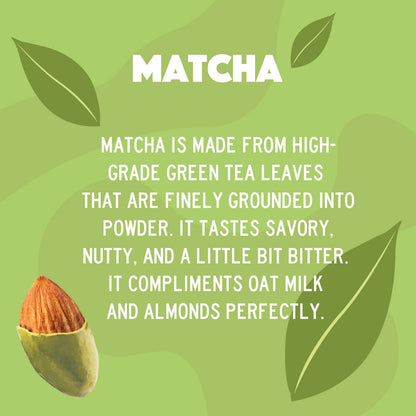 Matcha Chocolate Almonds, 3.53 oz Standing Pouch