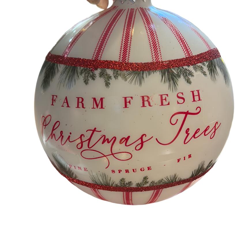 5" Farm Fresh Christmas Trees Ball Ornament