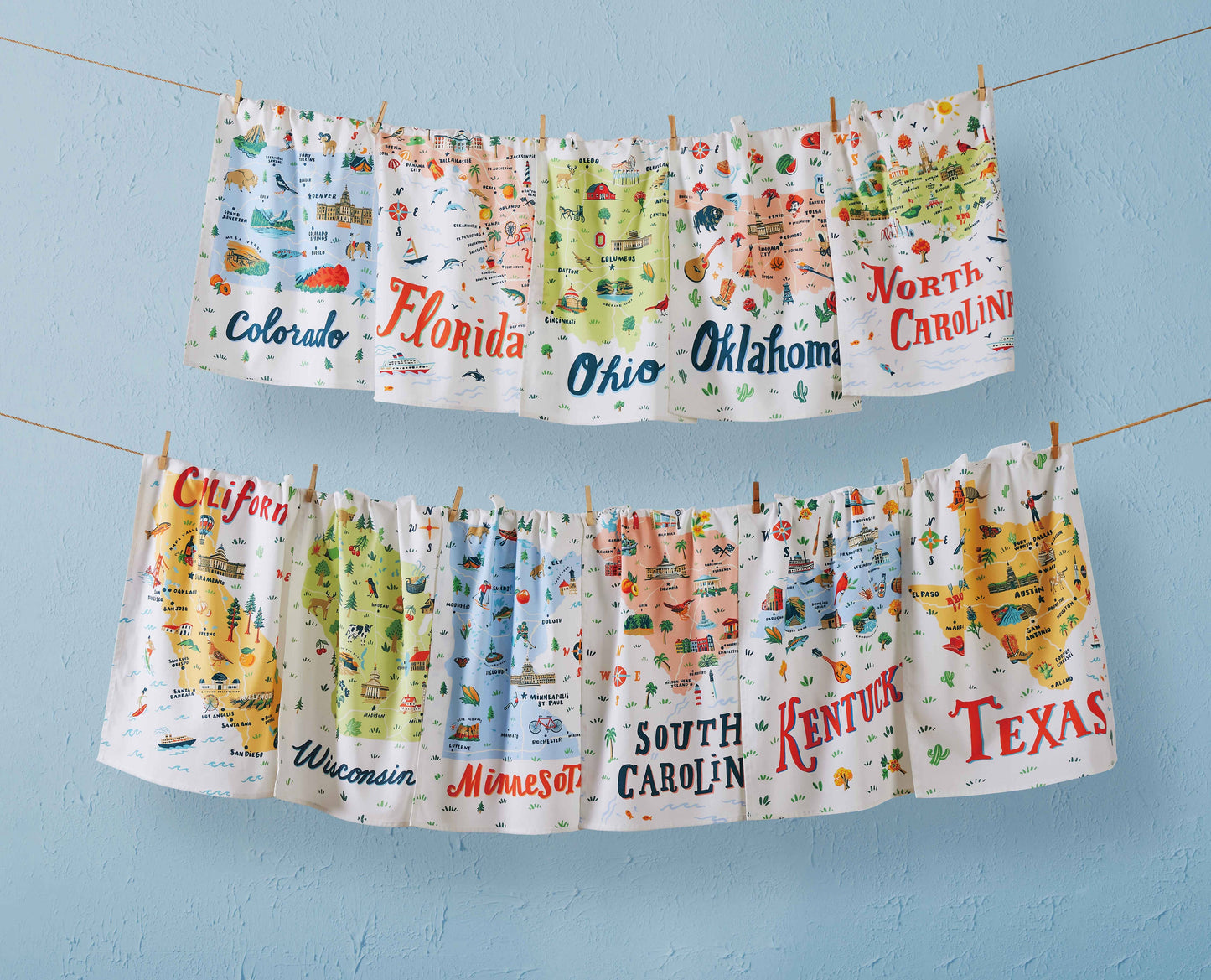 California Printed Kitchen Towel