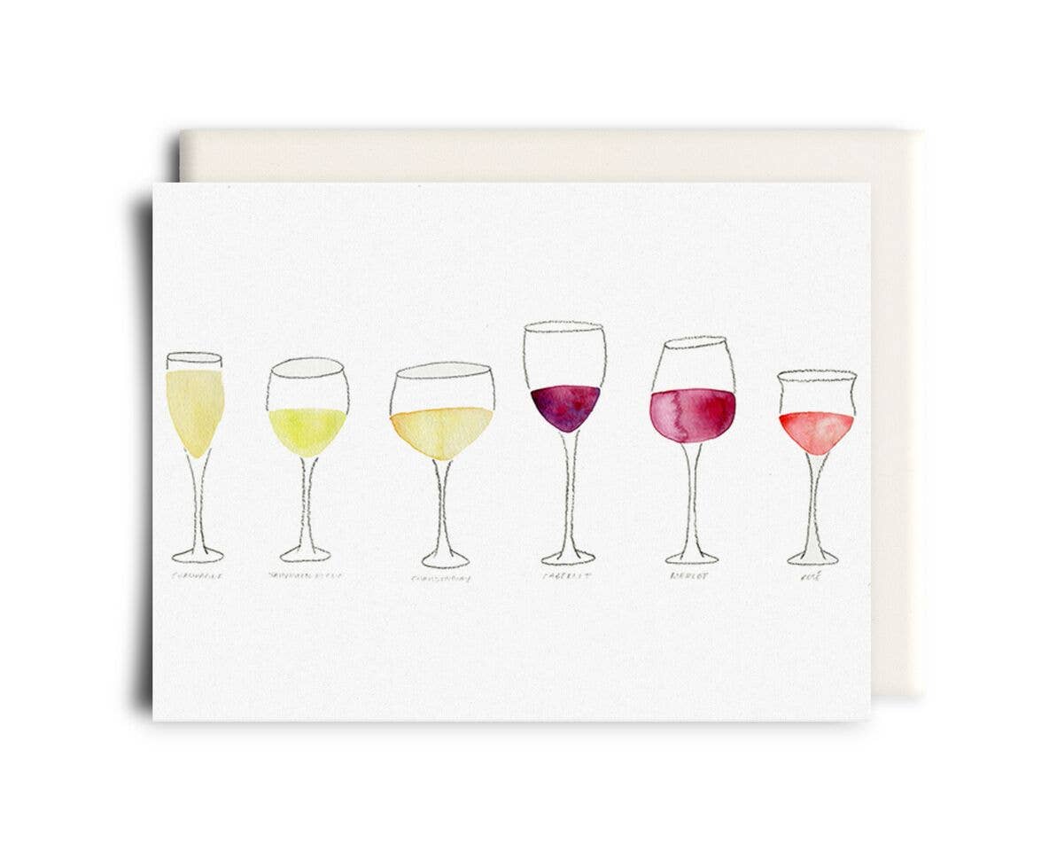 Wine Flight | Greeting Card