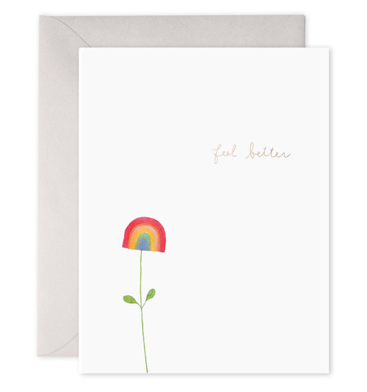 Rainbow Flower | Feel Better Get Well Greeting Card