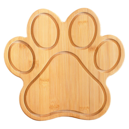 Paw Shaped Cutting Board & Charcuterie Serving Tray by Totally Bamboo