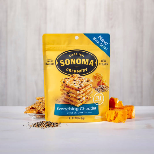 Sonoma Creamery Cheese Crisps - Everything Cheddar