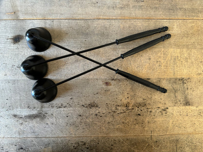 Black Metal Candle Accessories (Wick Trimmer and Candle Snuffer)