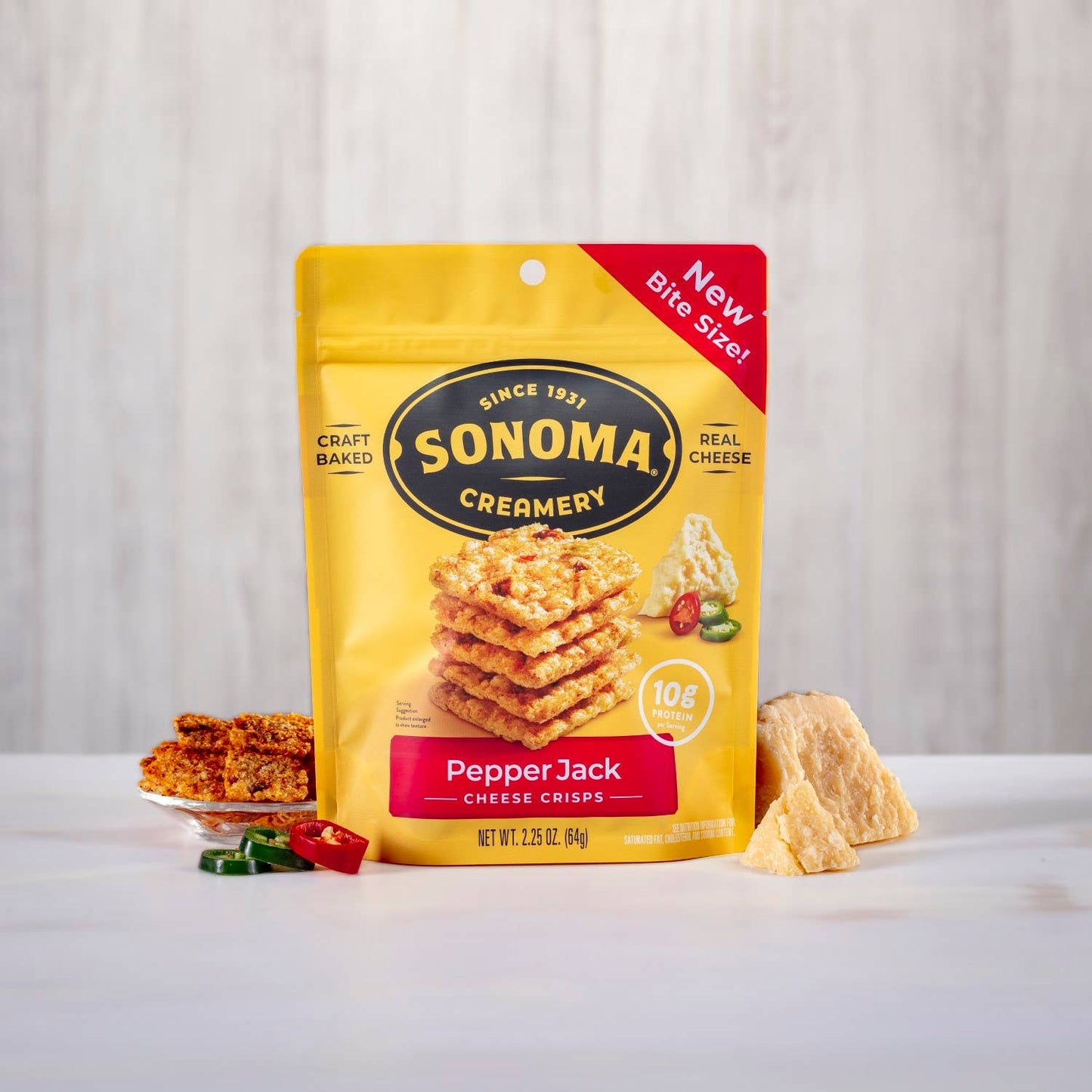 Sonoma Creamery Cheese Crisps - Pepper Jack