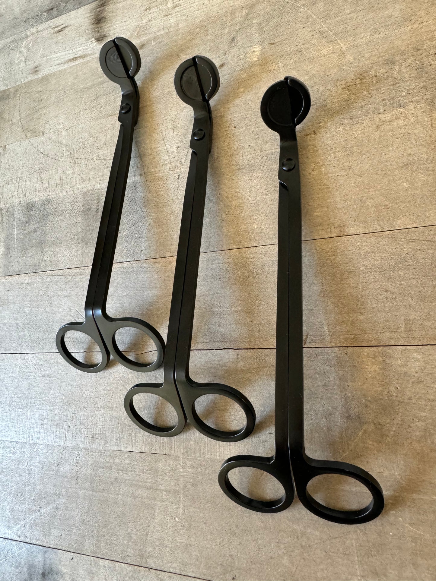 Black Metal Candle Accessories (Wick Trimmer and Candle Snuffer)