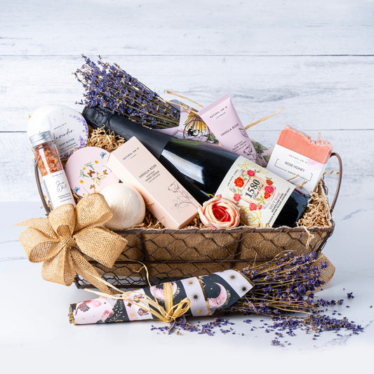 Sip, Soak & Unwind Spa & Sparkling Rosé Gift Basket