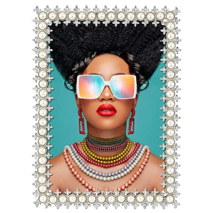 4" x 6"Crystal & Pearl Frame by Olivia Riegel