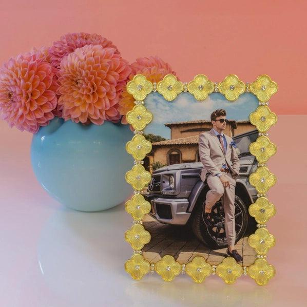4" x 6" Gold Clover Frame by Olivia Riegel