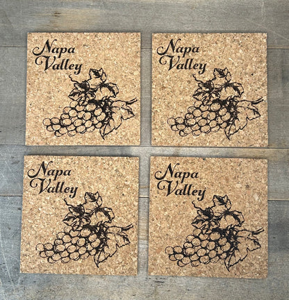 Napa Valley Cork Coaster