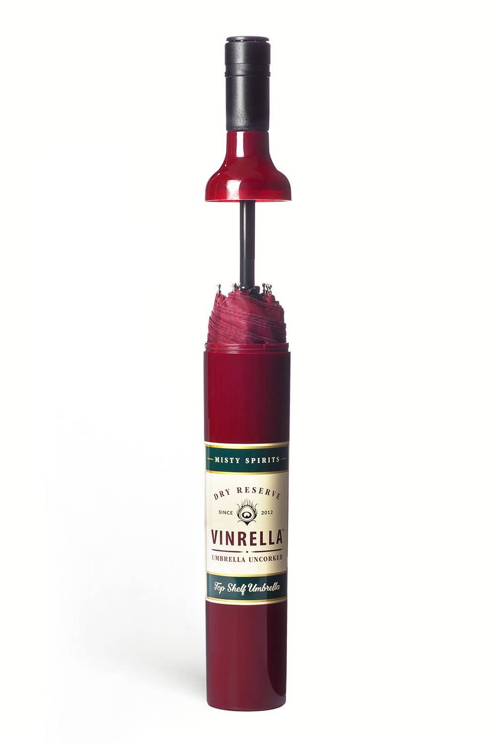 Burgundy Wine Bottle Umbrella by Vinrella