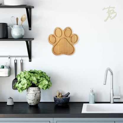 Paw Shaped Cutting Board & Charcuterie Serving Tray by Totally Bamboo