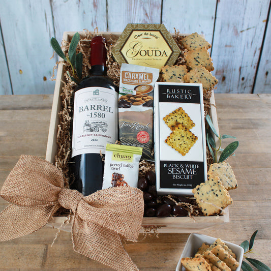 Wine and Cheese Gratitude Gift Crate