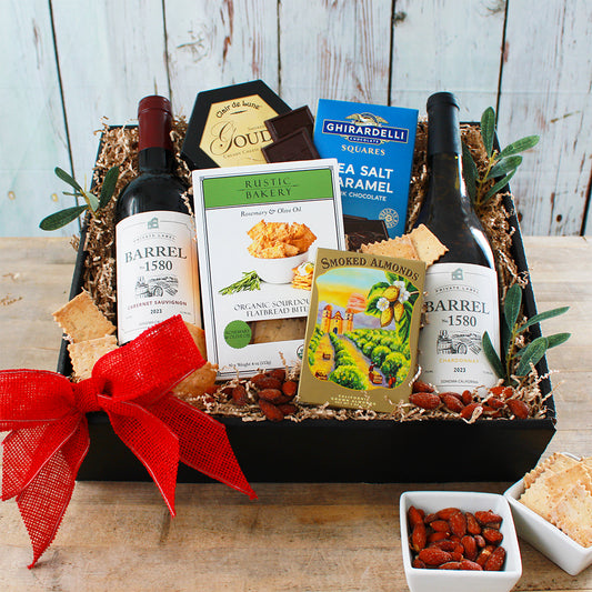 Classic Wine & Cheese Duo Gift Box