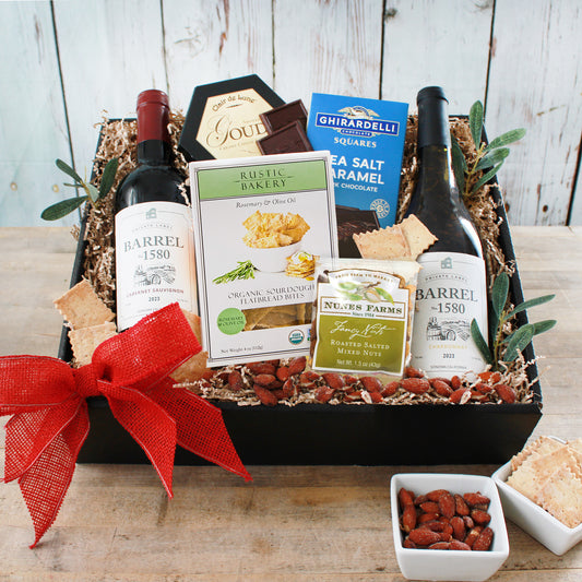Classic Wine & Cheese Duo Gift Box