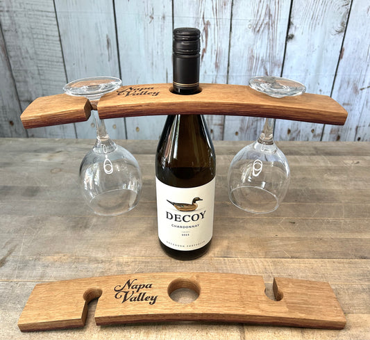 Napa Valley Wine Barrel Bottle Butler