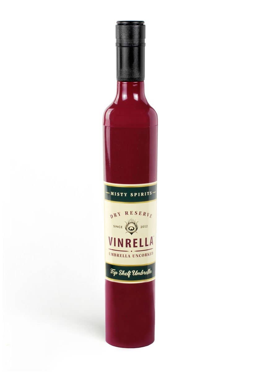 Burgundy Wine Bottle Umbrella by Vinrella