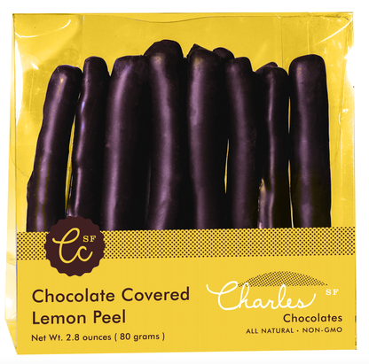 Chocolate Covered Lemon Peel by Charles Chocolates