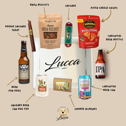 Paws and Pints Beer Lover's Buddies by Lucca Gift Box for Dogs and their Owners