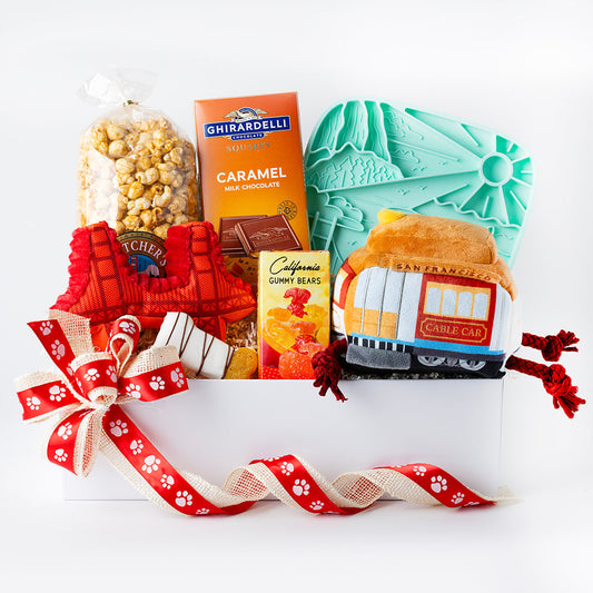 Pawcific Coast California Buddies by Lucca Dog Gift Basket