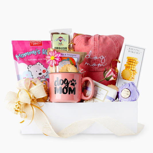 The Dog Mom Gourmet Relaxation Gift Basket by Lucca the Napa Dog