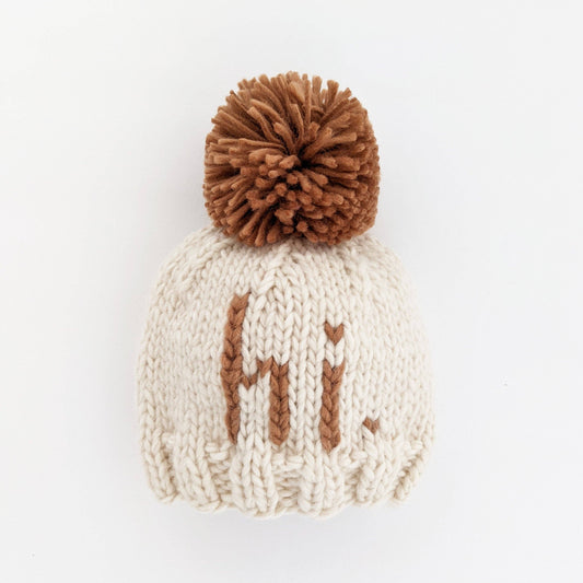 Hi Beanie Hat for Baby & Kids (Brown)