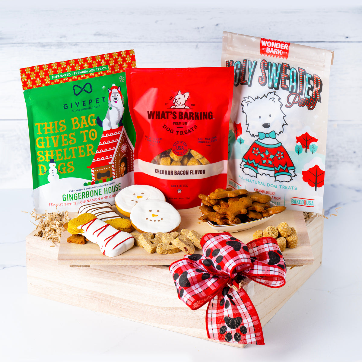 Holiday Treats Charcuterie Crate Just for the Dog by Lucca the Napa Dog