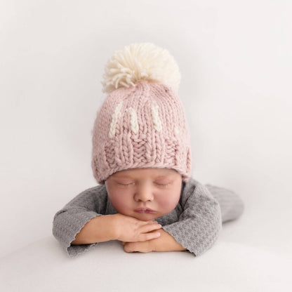 Hi Beanie Hat for Baby & Kids (Pink)