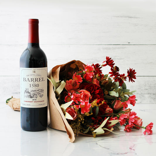 866-PRO - Cabernet and Faux Bouquet