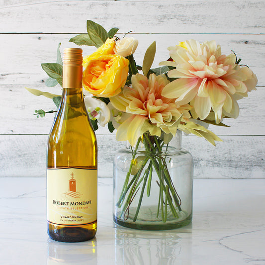 Flourish and Vines Wine and Flowers Gift Set