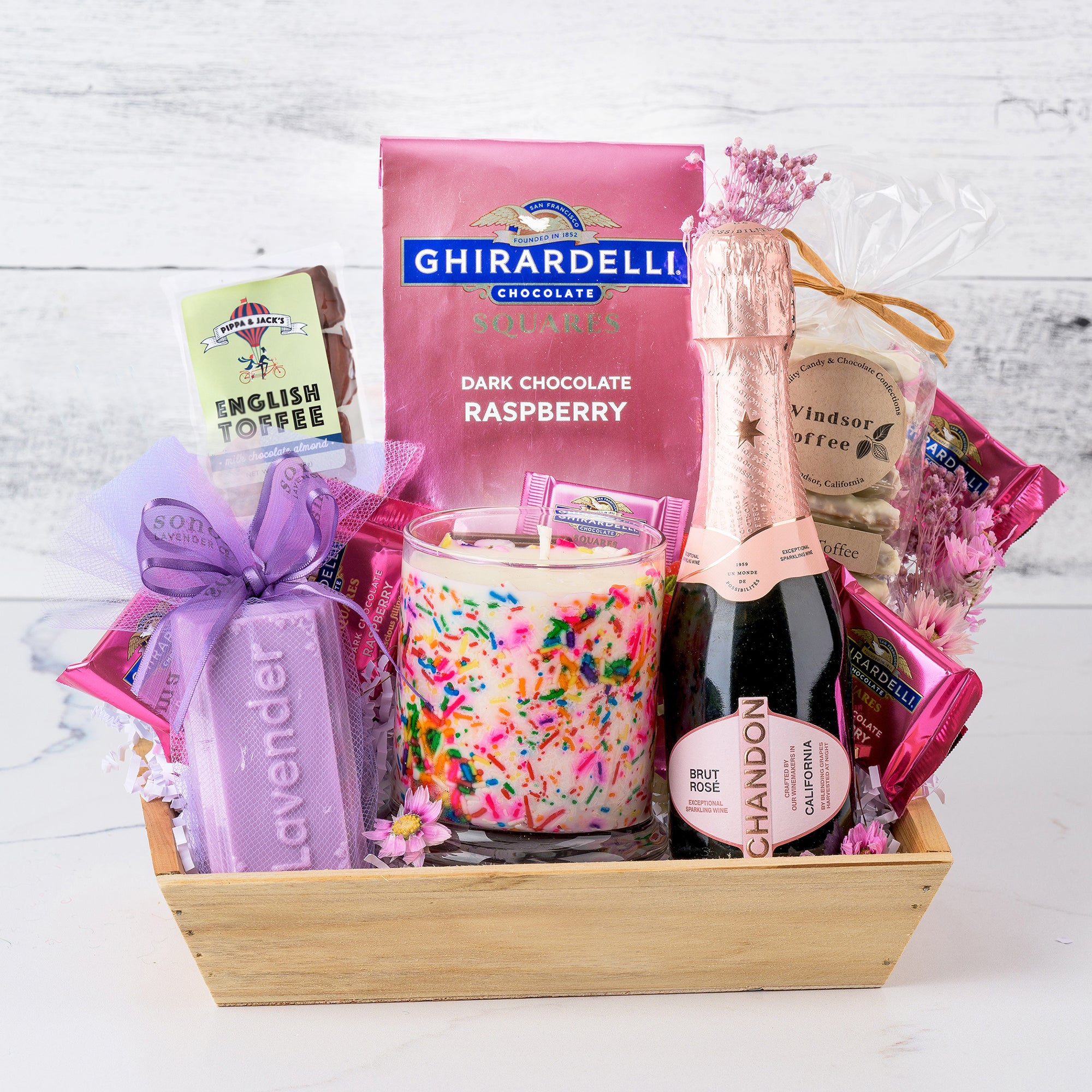Champagne Birthday Gift Crate | Napa Sonoma Supply
