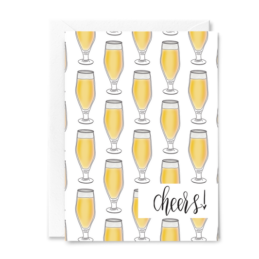 Beer Pint Birthday Cheers | Greeting Card by FioriBelle